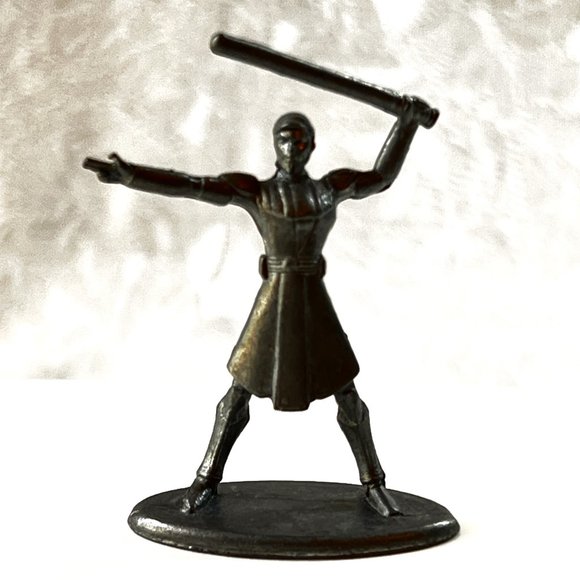 Star Wars LFL Pewter Figure Game Pieces Clone Wars 2008 LOT of 5 - Picture 4 of 7